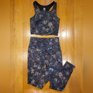 RBX Activewear top and legging set  Small